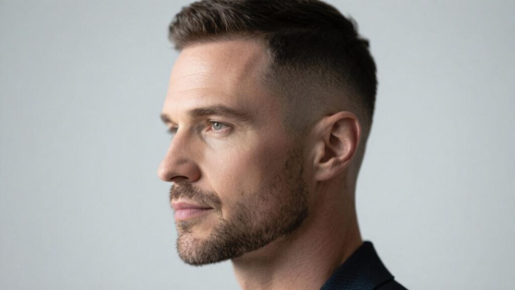 haircuts for men with big foreheads